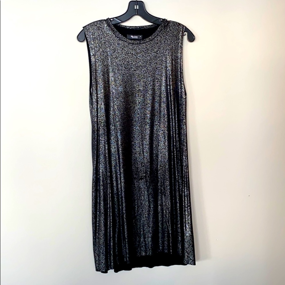 Michael Lauren black & silver tunic dress.